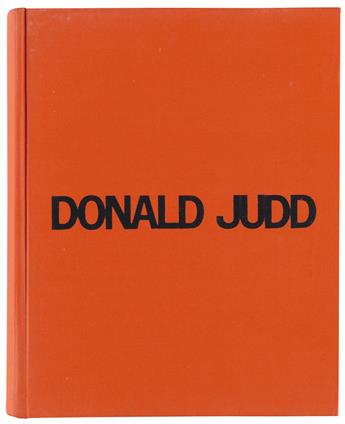 (JUDD, DONALD / CONTEMPORARY ART.) Smith, Brydon. Donald Judd: A Catalogue of the Exhibition at the National Gallery of Canada, Ottawa